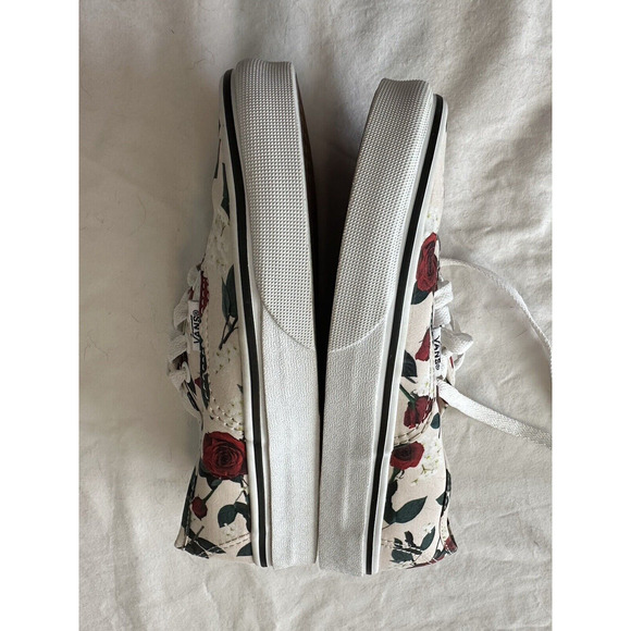 VANS Authentic shoes women Sz 5.5/ Mens 4 Roses Flower FLoral Skate - Picture 11 of 16